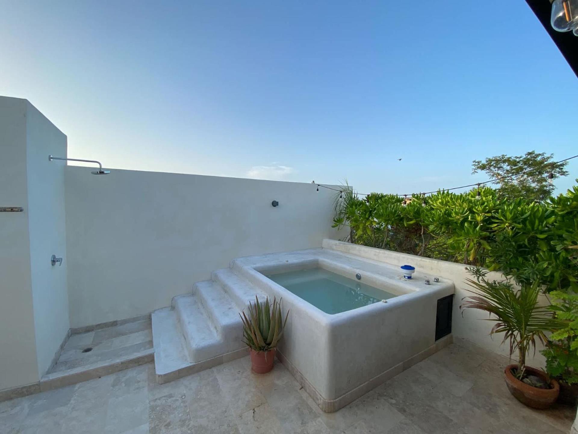 Tropical Haven - Luxury Apartment With Private Rooftop Pool And Amazing Pool View Tulum Extérieur photo